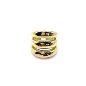 Anillo Dalia dorado - Imagen 2