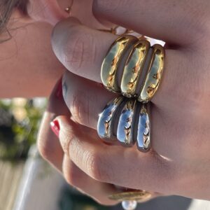 Anillo Dalia plateado - Imagen 3
